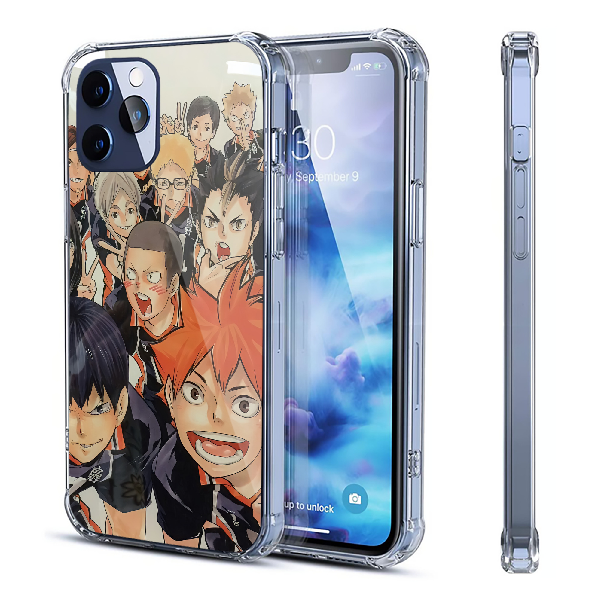 （画像用） ハイキュー!! Haikyu!! 【iPhone 12シリーズ対応】透明スマホケース（クリアソフトケース）